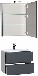 Aquanet Мебель для ванной Алвита 70 серый антрацит – фотография-2