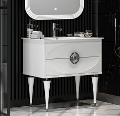 Opadiris Мебель для ванной Ибица 90 белая/хром – фотография-4