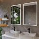 Dreja Мебель для ванной с двумя раковинами и столешницей W 125 подвесная белая – картинка-33