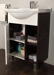 Акватон Мебель для ванной "Крит 60 М" с зеркальным шкафом – фотография-4