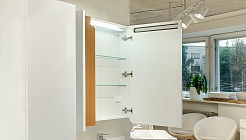 Velvex Мебель для ванной Crystal Cub 60 напольная, белый/ темный лен – фотография-7