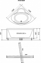 Triton Акриловая ванна Троя New 150x150 – фотография-7