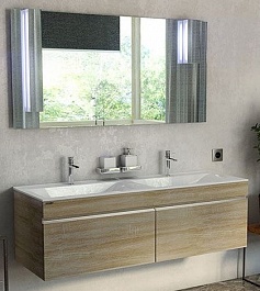 Velvex Мебель для ванной Pulsus 140 дуб сонома – фотография-1