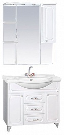 Misty Мебель для ванной Александра 85 R белый металлик – фотография-1