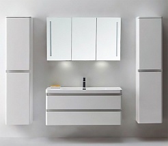 BelBagno Мебель для ванной ENERGIA-N 1200 Bianco Lucido, зеркало-шкаф – фотография-5