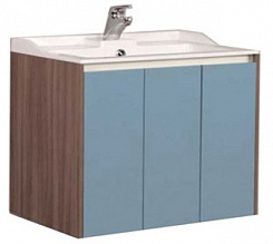 Акватон Мебель для ванной "Фабиа 80" голубой/ясень – фотография-7