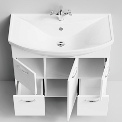 Водолей Мебель для ванной Колумбия 85 L белый – фотография-7