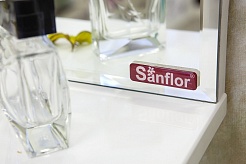 Sanflor Мебель для ванной Валлетта 80 R зеркальный узор – фотография-5