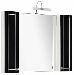 Aquanet Мебель для ванной "Честер 105" черный/серебро – фотография-4