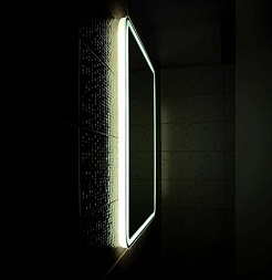 Бриклаер Зеркало Эстель-1 60 LED, кнопочный выключатель – фотография-4