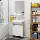 Onika Мебель для ванной Эко 52.10 Black белая/дуб сонома – фотография-15