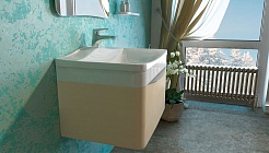 Velvex Мебель для ванной Iva 60 подвесная, светлый лен – фотография-5