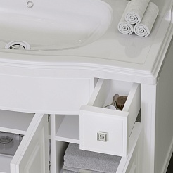 Opadiris Мебель для ванной Лаура 100 белая – фотография-10