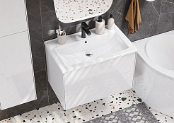 Акватон Мебель для ванной Сохо 60 L подвесная белая – фотография-4