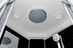 Deto Душевая кабина BМ4510 LED BLACK с гидромассажем – фотография-2