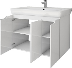 Dreja Мебель для ванной Q Plus (D) 80 белая – фотография-14