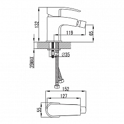 Iddis Смеситель для биде VANE YA46177C – фотография-7