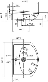 Mixline Тумба с раковиной Парус 60 белая – фотография-4