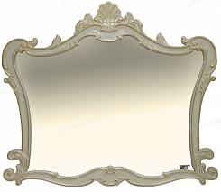 Misty Зеркало Misty Bianco 100 бежевое/сусальное золото – фотография-1