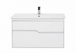 Aquanet Мебель для ванной Модена 100 белая – фотография-9