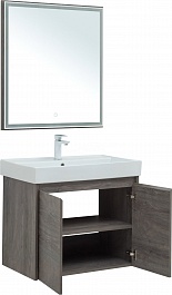 Aquanet Мебель для ванной Nova Lite 75 2 дверцы подвесная дуб рошелье – фотография-3