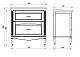ASB-Woodline Мебель для ванной Римини Nuovo 80 белый (патина серебро), массив ясеня – картинка-10