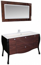 Aquanet Мебель для ванной "Мадонна 120" эбен с кристаллами Swarovski (171021) – фотография-1