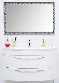 De Aqua Мебель для ванной Лонг 120, зеркало Тренд – фотография-1