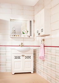 Бриклаер Мебель для ванной Кантри 80 шкафчик – фотография-6