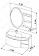 Aquanet Мебель для ванной Опера 115 R с ящиком белая (169452) – фотография-12