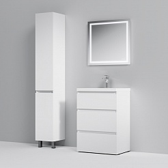 Am.Pm Мебель для ванной Gem S 60 белый глянец,напольная, с 3 ящиками – фотография-2