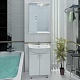 Водолей Мебель для ванной Классик 50 белая, зеркало-шкаф с подсветкой – фотография-7