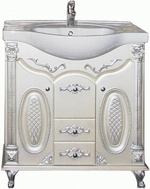 Атолл Мебель для ванной Наполеон 95 серебро – фотография-5