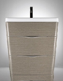 BelBagno Мебель для ванной PIRAMIDE 650 Rovere Bianco, зеркало-шкаф – фотография-4