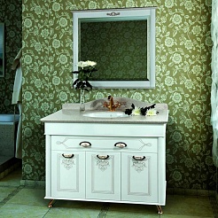 Водолей Мебель для ванной "Изабель 120" F-3 красная – фотография-5