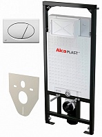 Alcaplast Система инсталляции Sadromodul AM101/1120+M70+M91 4 в 1 кнопка смыва белая