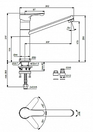 Vidima Смеситель Wave BA418AA для кухни – фотография-2