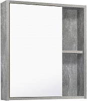Runo Зеркальный шкаф Эко 60 серый бетон