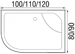 River Душевая кабина Nara 120/80/46 MT R – фотография-5