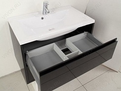 Акватон Мебель для ванной "Римини 100" черная – фотография-2
