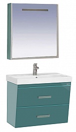 Misty Мебель для ванной Джулия QVATRO 75 конус зеленая – фотография-1