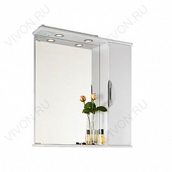 Водолей Мебель для ванной Лира 75  R с ящиками белая – фотография-5