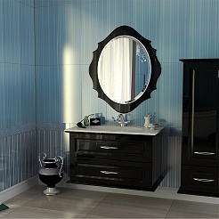  Мебель для ванной "Mero 100" черный – фотография-1