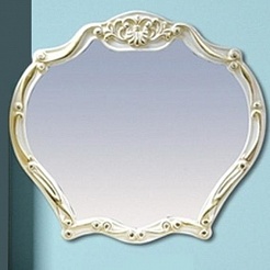 Misty Зеркало Tiffany 100 белое /сусальное золото – фотография-1