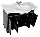 Aquanet Мебель для ванной Валенса 110 черный краколет/серебро (180450) – фотография-13
