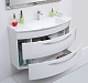De Aqua Мебель для ванной Лонг 120, зеркало-шкаф Алюминиум – фотография-14