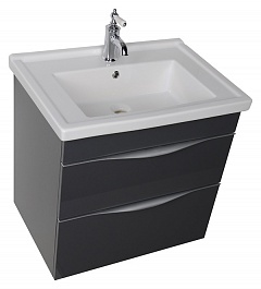 Aquanet Мебель для ванной "Эвора 70" серый антрацит – фотография-8