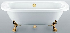 Фэма Акриловая ванна "Elena 168", ножки бронза, покрытие хром, золото или бронза – фотография-1