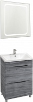 Водолей Мебель для ванной Adel 70 лиственница структурная контрастно-серая