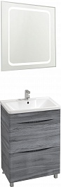 Водолей Мебель для ванной Adel 70 лиственница структурная контрастно-серая – фотография-1